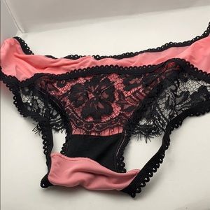 Satin and lace panties